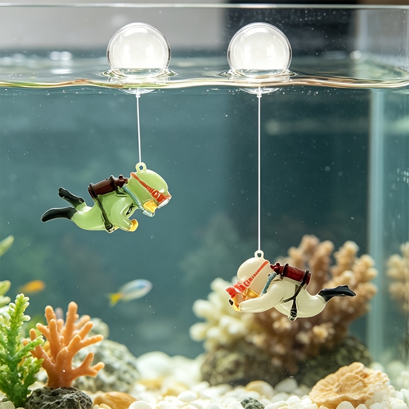Aquarium Fish Ball - Akvaryum Reçine Dekor Mini Dalgıç Heykeli