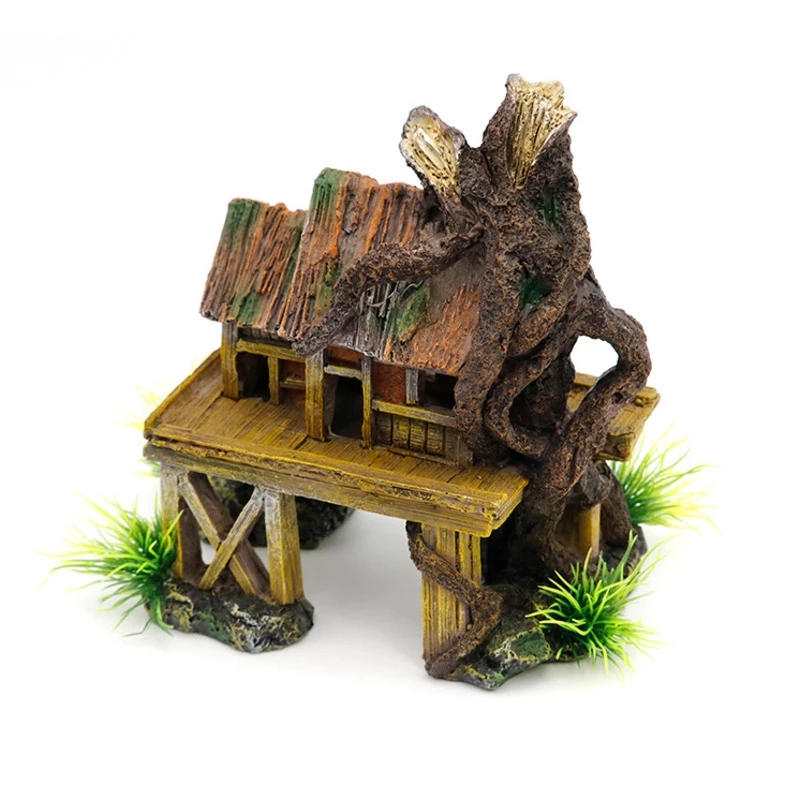 Aquarium Fish House - A71Z Akvaryum Dekorasyon Yapay Balık Sürüngen
