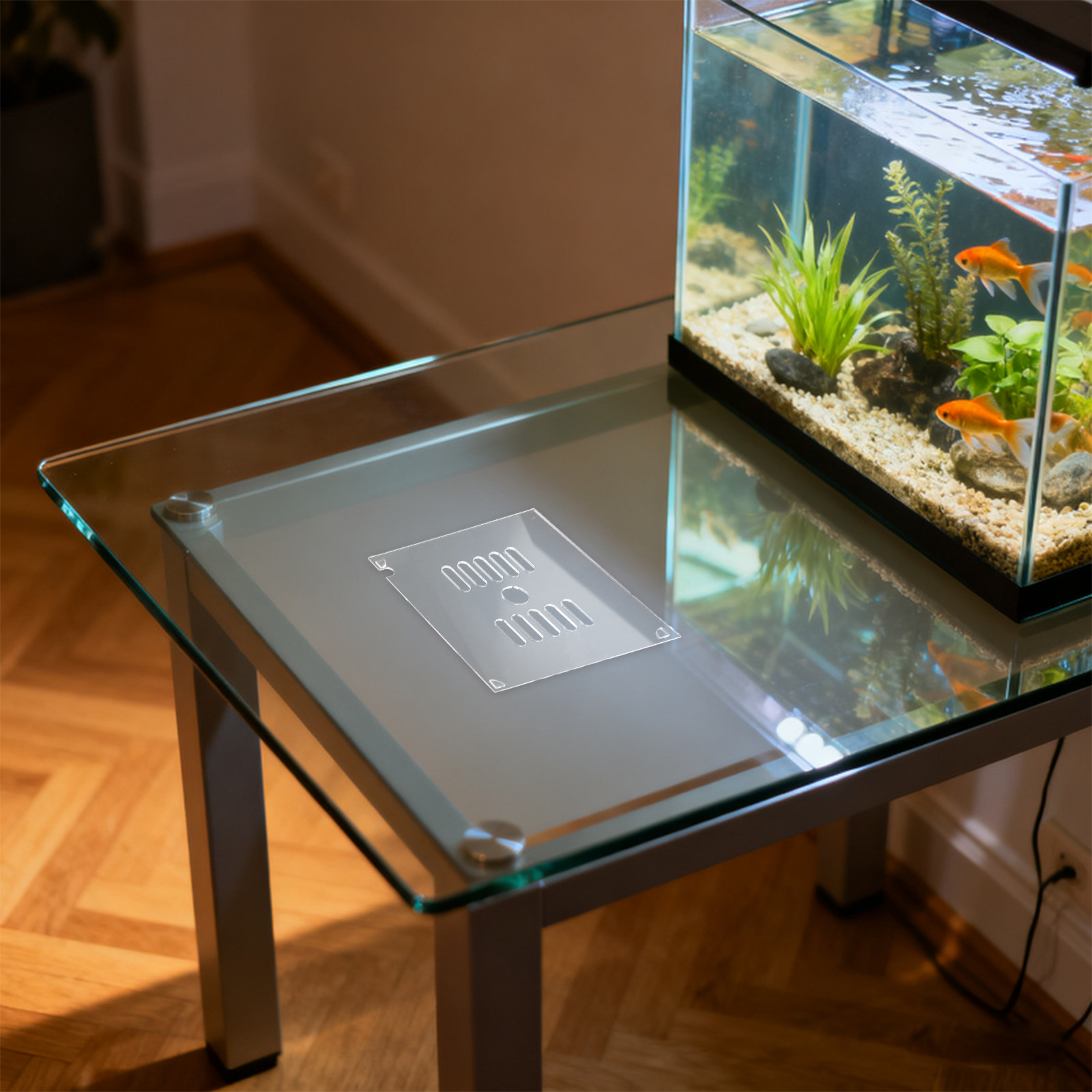 Aquarium Fish In Bowl - 2 Adet Balık Tankı Kapağı Akrilik