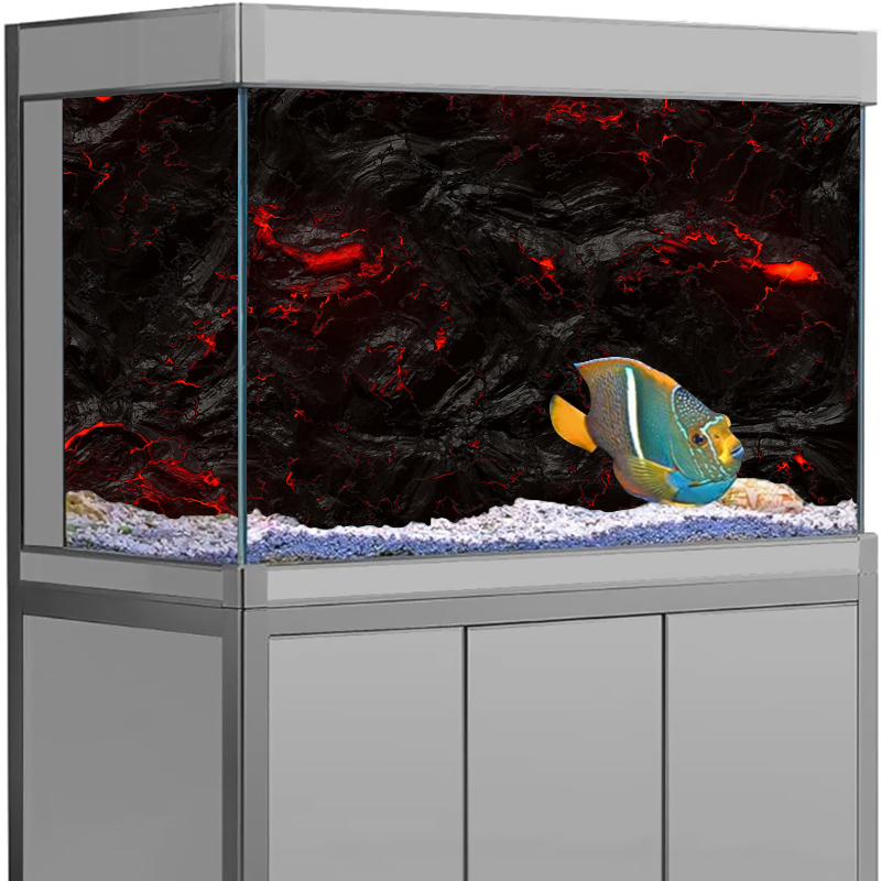 Aquarium Fish Wallpaper Hd - Lav Taşı Akvaryum Arka Plan Çıkartması