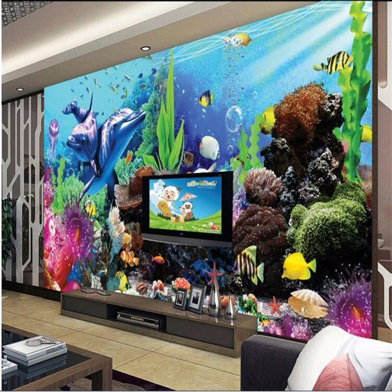 beibehang özel tereo tropikal  - Aquarium Fish Live Wallpaper incelemesi ve fiyatı