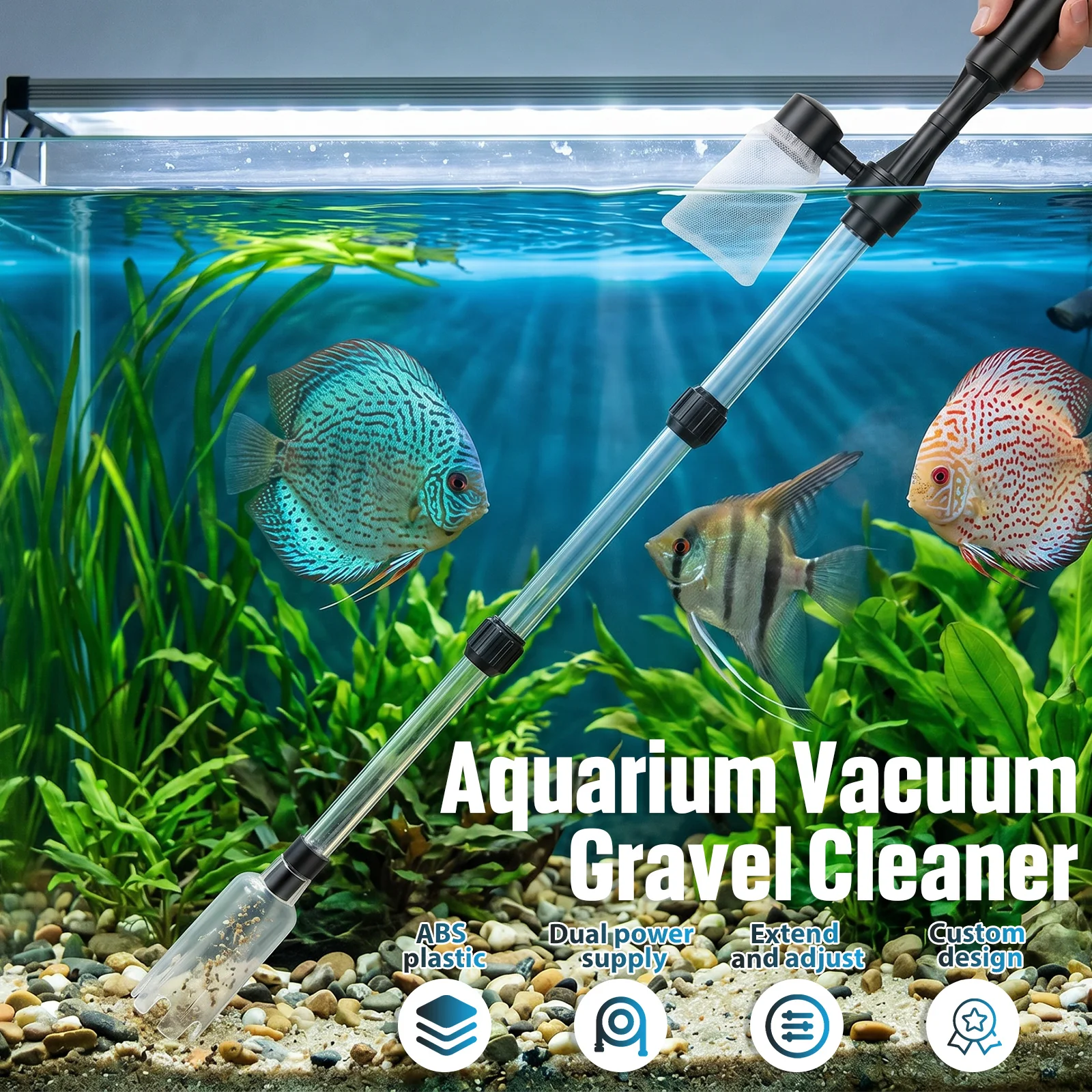 Akvaryum Vakumlu Çakıl Temizle - Gravel Vacuum Cleaner incelemesi ve fiyatı