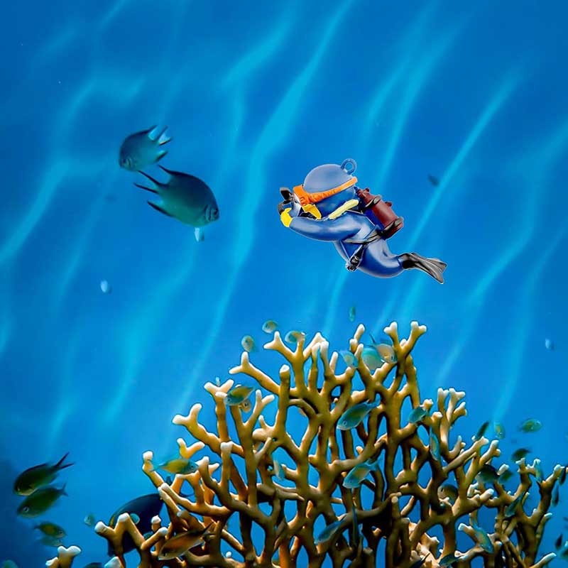 Sevimli Dalgıç Balık Tankı Süs - Aquarium Fish Ball incelemesi ve fiyatı